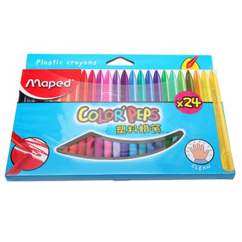Maped Plastic Crayons X24